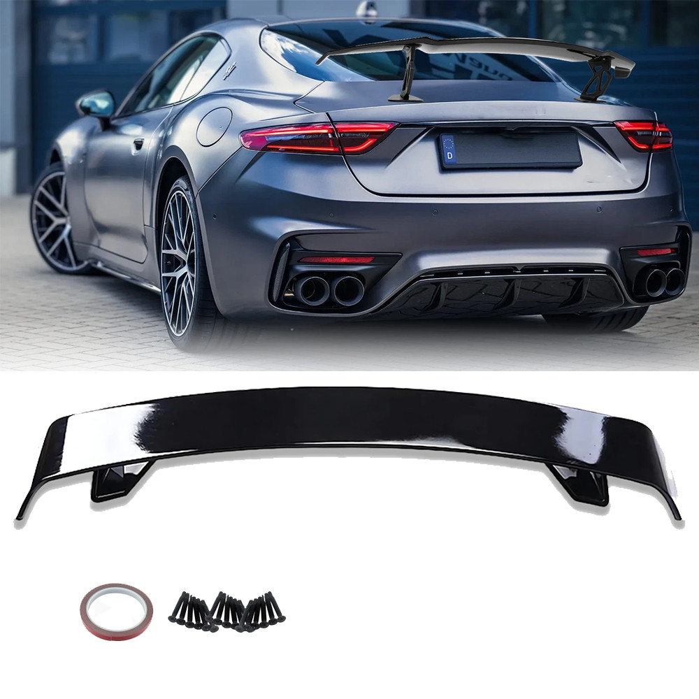 Glossy Black 52" Rear Spoiler Wing Truck GT-Style For Maserati GranTurismo