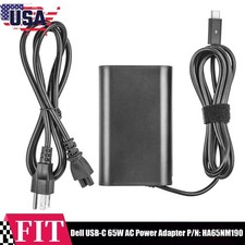 For Dell USB-C 65W AC Power Adapter P/N: HA65NM190 - DA65NM190 -LA65NM190 Type C