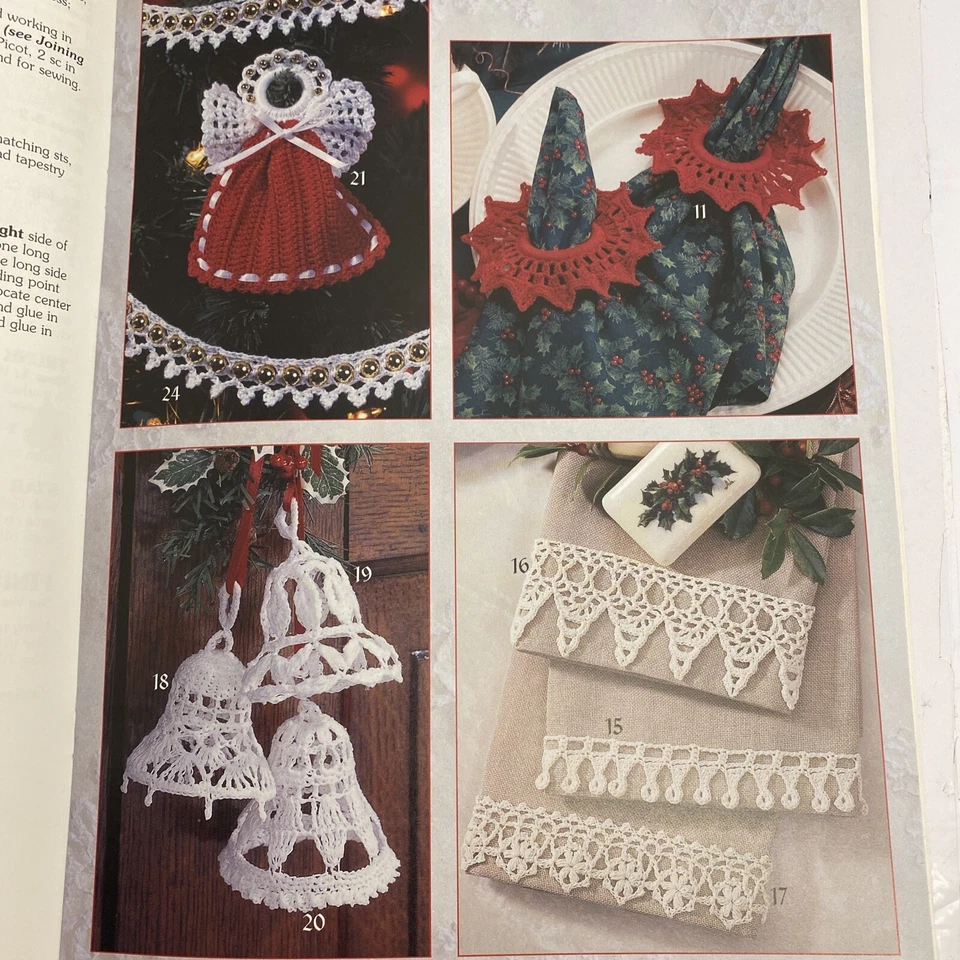 Leisure Arts Thread Crochet Patterns Book  Tis  The Season- 38 Christmas Designs - Image 4 of 4