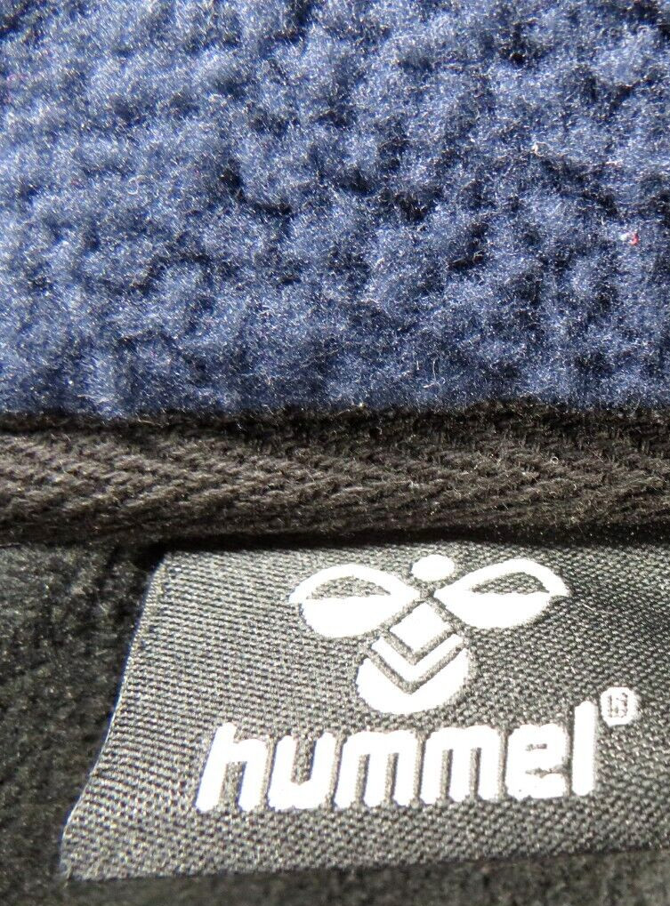 Hummel Sportswear Men's Size Small Navy Fleece Zip Jacket image 8