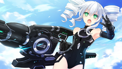 Anime hyperdimension neptunia girls uni blue green Playmat Game Mat Desk