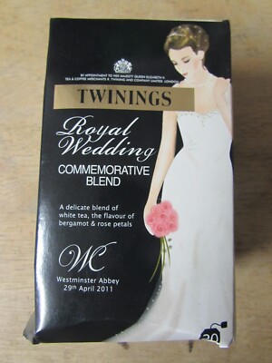 TWININGS ROYAL WEDDING GEDENKMISCHUNG TEEBEUTEL UNGEÖFFNET - 29. APRIL 2011
