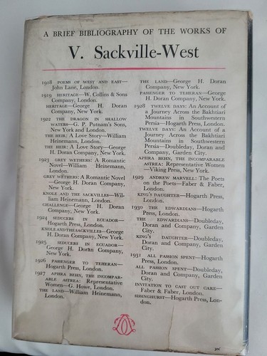 Family history; Vita Sackville-West; First U.S. Edition 1/1 - Picture 6 of 6