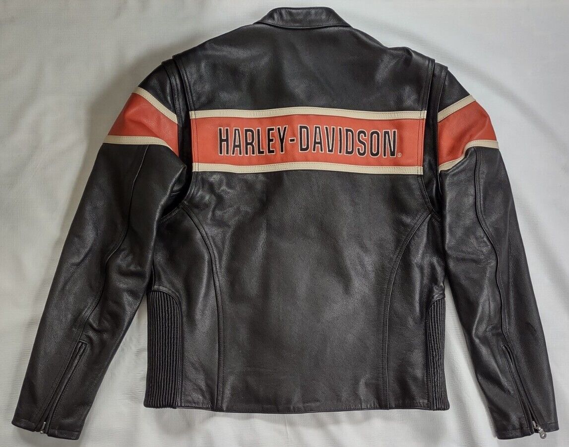 VINTAGE RARE HARLEY DAVIDSON FULL ZIPP LEATHER JACKET IN VINTAGE RARE HARLEY DAVIDSON FULL ZIPP LEATHER JACKET IN