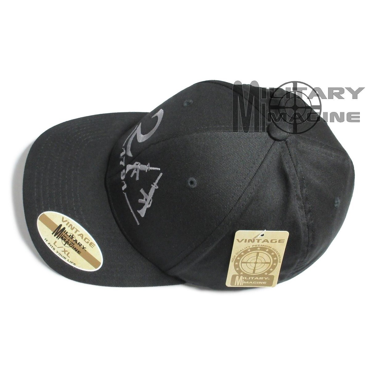 2nd Amendment AR-15 Style Embroidered Hat - 1791 Fit For Life Black/Gray Cap For Gun Rights Supporters