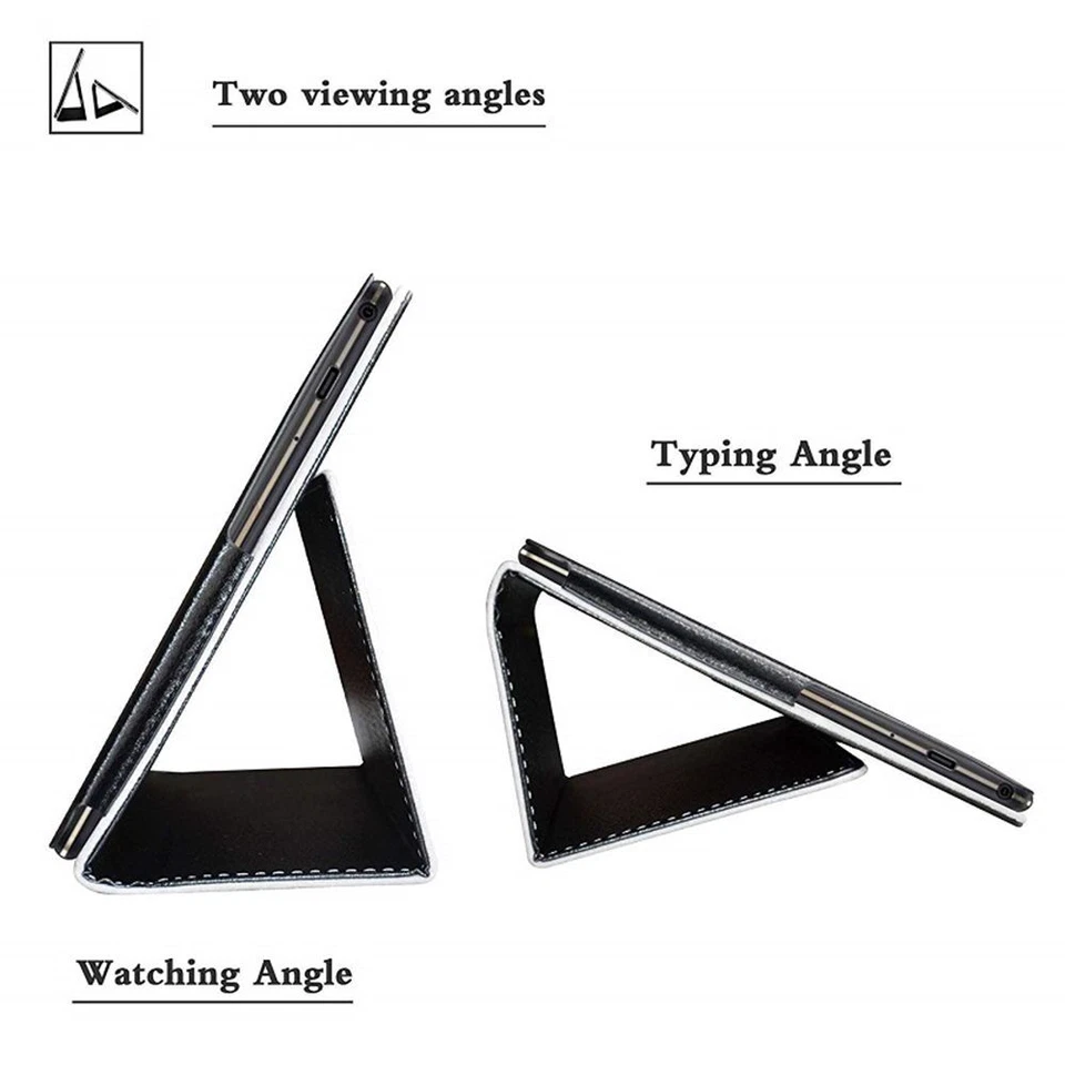 Ultra Slim Leather Smart Tablet Cover Case For Lenovo Tab 3 4 E10 P10 10.1" - Image 3 of 4