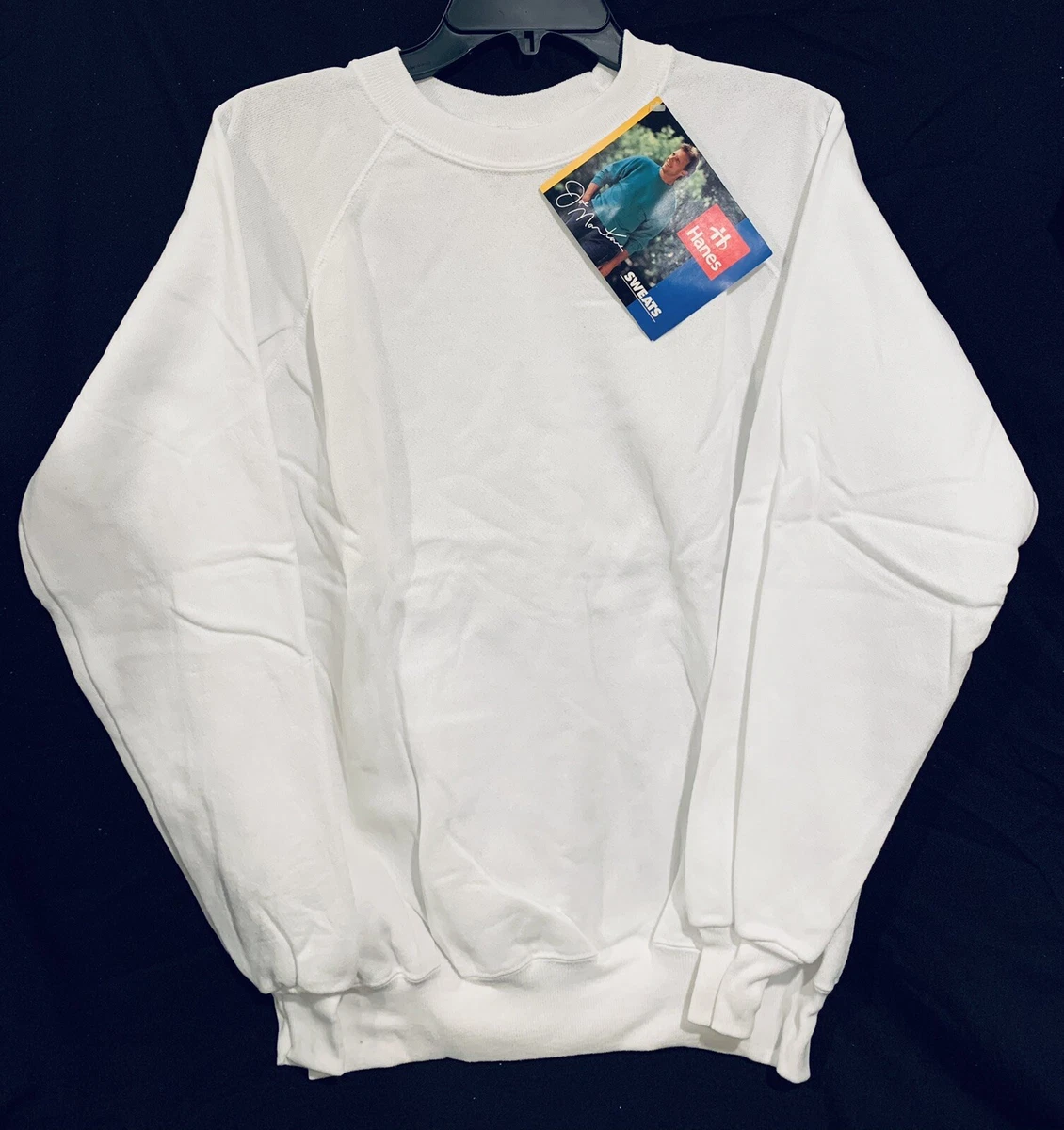 Plain white sweatshirt mens sale