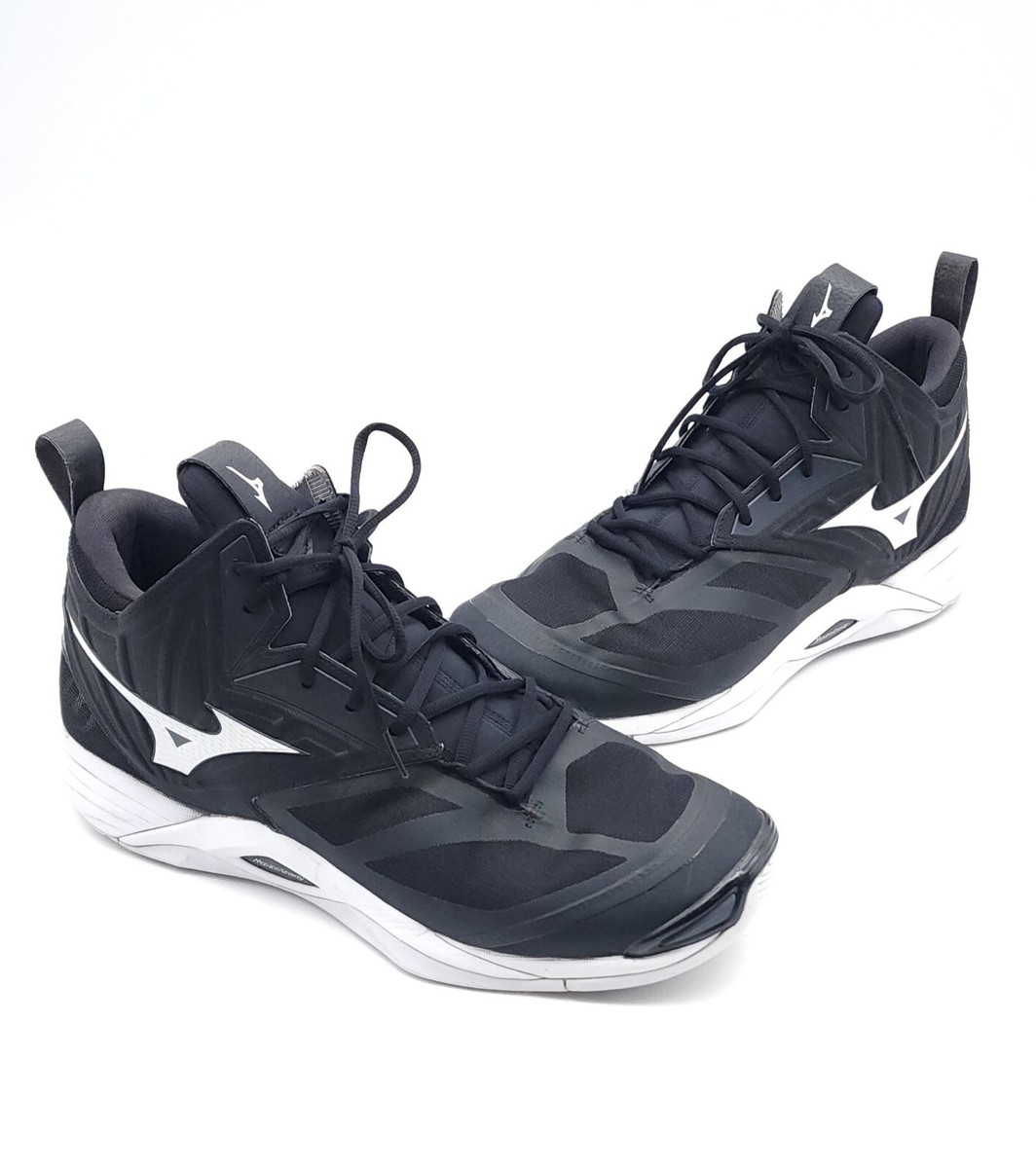 Mizuno Mens 15 Wave Momentum 2 Mid Volleyball Sneakers Black Lace Up Shoes Amazon.com: Mizuno Men main image 2