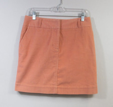 Vineyard Vines Skirt Size 4 Women's Corduroy Peach Cotton Pockets Straight Mini