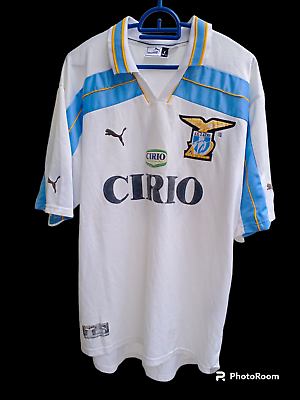 Vintage 1999 2000 Lazio Italy Puma Boksic 8 Cirio L Jersey Vintage 1999 2000 Lazio Italy Puma Boksic 8 Cirio L Jersey
