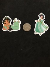 Disney Stickers - Aladdin, Jasmine lot of 2 Stickers
