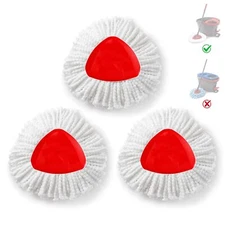 BonusLife 3-Pack Mop Head for O-Ceda EasyWrin Spin Mop Refill 1-Tank System O...