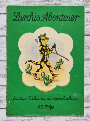 1961 Lurchis Abenteuer 23. Folge Salamander Wünschelrute Schuhe Comic Werbung