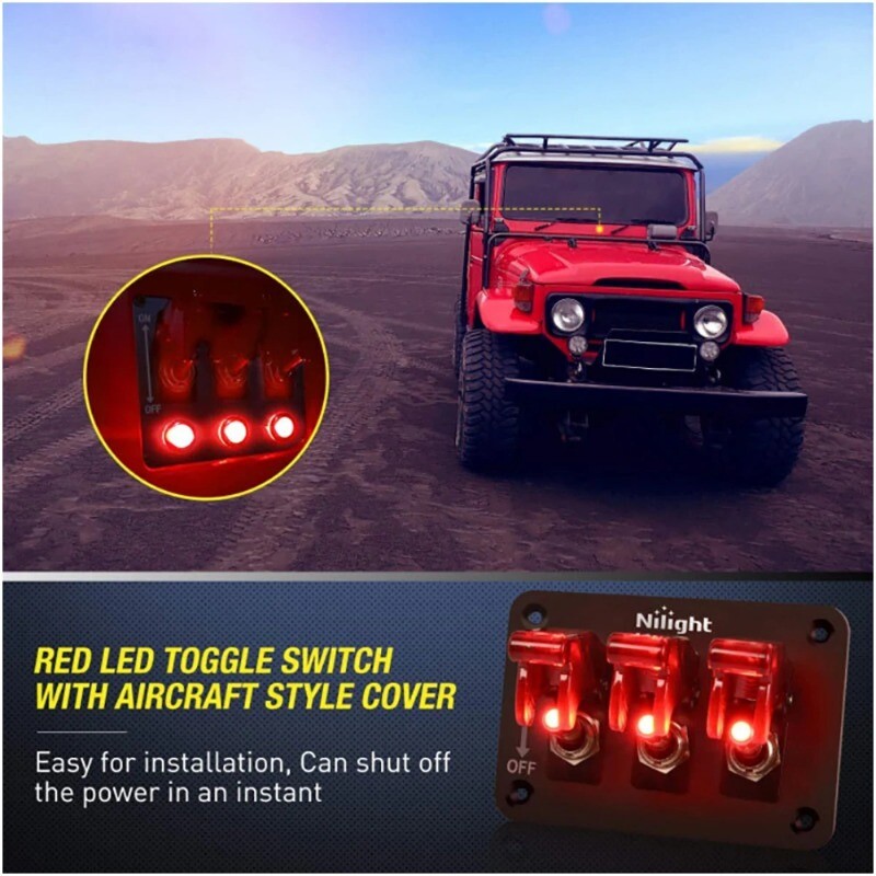 24/12V Switch Panel Racing Car Starter Ignition Start Button Light ...