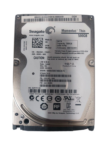 Seagate Momentus Thin Hdd 500Gb 2.5'' Sata 5400Rpm 500 Gb St500Lt012 Laptop