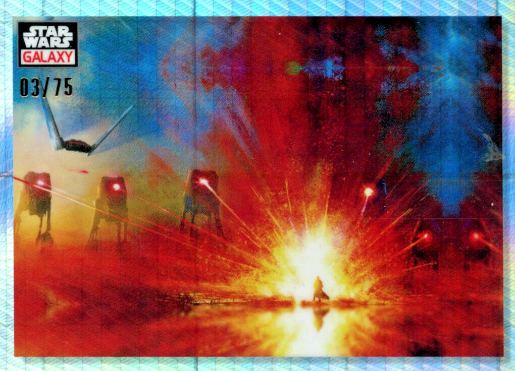 2023 Star Wars Galaxy Chrome PRISM REFRACTOR - #60 Face the Dark Side 03/75