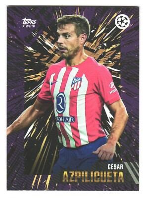 2023-24 Topps Gold UEFA Club Competitions Atletico Madrid Cesar Azpilicueta