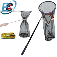 Snake Catcher Net with Secure Drawstring Rattlesnake Catch Stick Grabber Tool