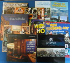 Job Lot of 10 Assorted UK Tourist Guide Books Bletchley Woburn Jorvik etc