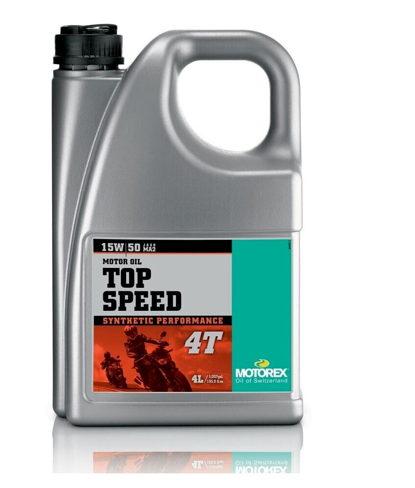 Motorex Top Speed 15W50 4T Fully Synthetic 4 Stroke Motorcycle Engine Oil 4L