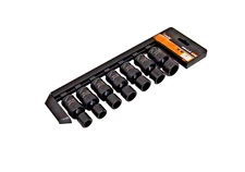 7 Pcs 1/2" Dr. Impact Socket Set Pinless Swivel Universal Metric 13 – 21mm Cr-Mo