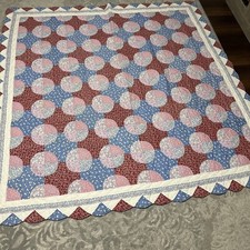 Rare Vintage Quilt Hand Quilted Multicolor Home Throw Coverlet 1930 Collection