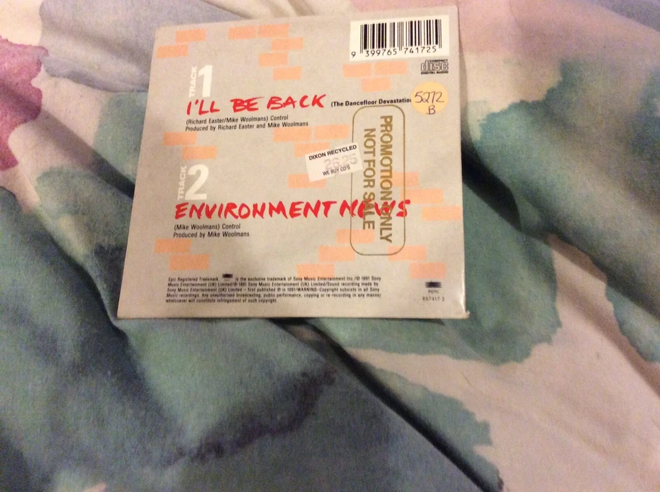 Arnee And The Terminaters I'll Be Back CD сингл Terminator промо - Изображение 2 из 2