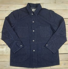RALPH LAUREN Double RL RRL Pollack Barn Japanese Indigo Denim Jacket Size XL