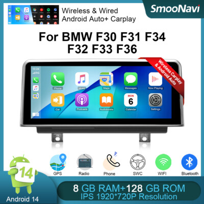 10.25'' Android 14.0 128GB Car GPS Stereo DAB Für BMW 3/4 Series F30 F31 F33 NBT