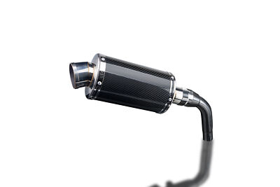 Honda Grom Tail Tidy Delkevic Slip On Exhaust 9'' Carbon Fiber Oval Muffler 14 15