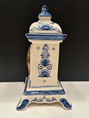 Blue Delft Schoonhoven Holland Clock German Mercedes Quartz Clock/Movements! - Picture 3 of 18