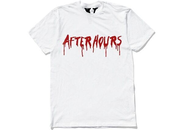 Футболка The Weeknd x Vlone After Hours Blood Drip Белая SZ 2XL