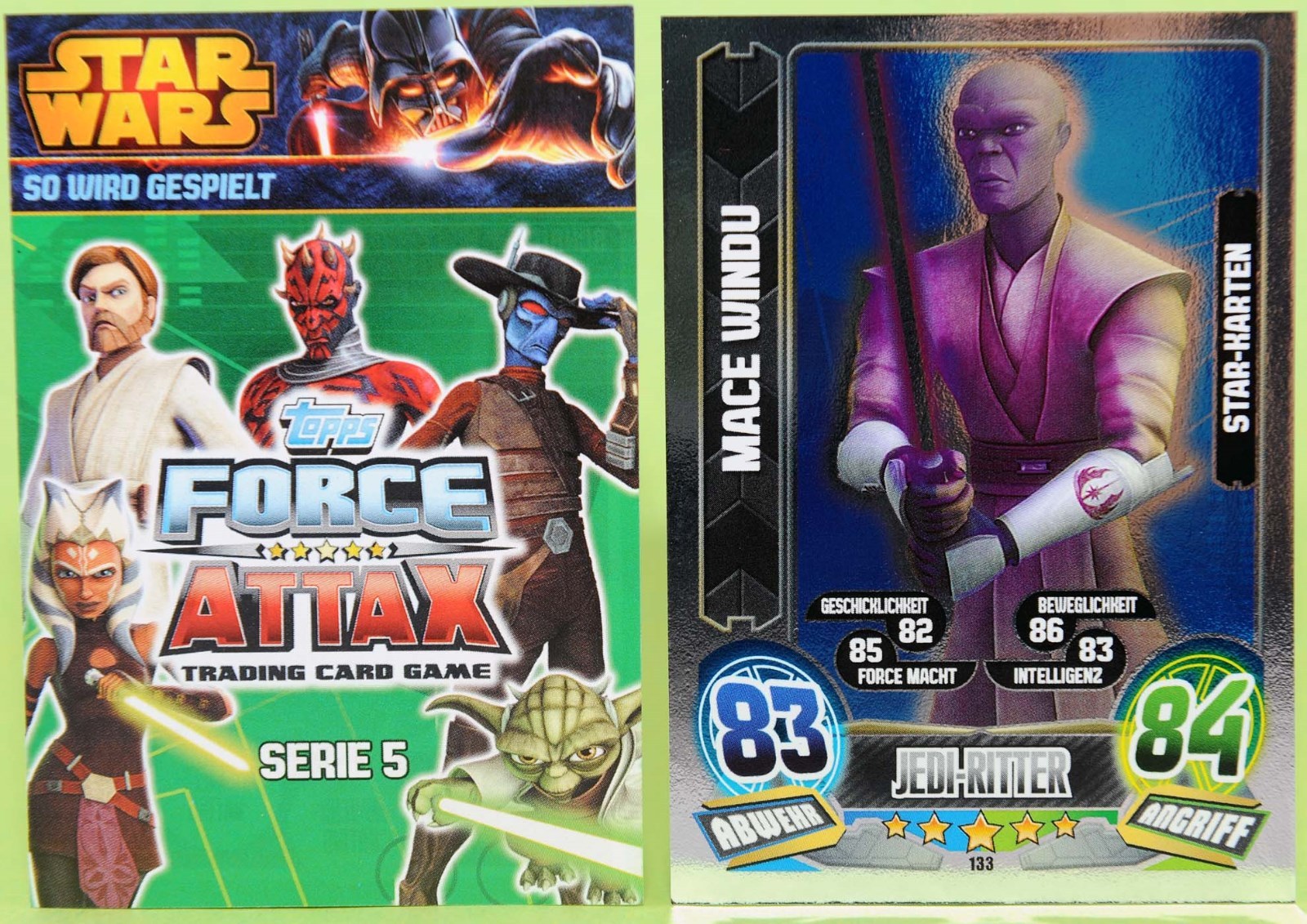 Star Wars Force Attax Karten Wert Force Attax Clone Wars Serie 5 Force Meister, Star & limitierte Karten
