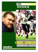 1991 Pinnacle #284 Chris Zorich
