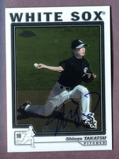 2004 Topps Chrome Traded #T160 Shingo Takatsu RC Autographed Signed AUTO