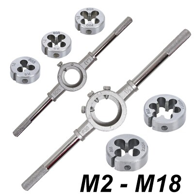 Gewindeschneideisen M2-M3-M4-M5-M6-M8-M10-M12-M14-M16-M18 Gewindeschneider 