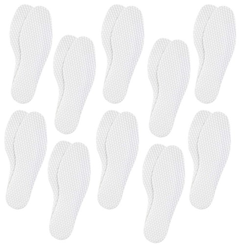 10Pairs Comfortable Shoe Insoles Thin Sweat Absorbing Inserts for Easy Walking - Picture 5 of 12