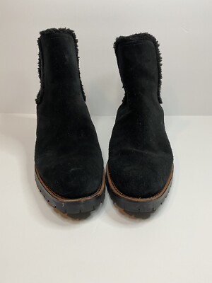 Sam Edelman Black Jacklyn Ankle Boots Size 10 Women's Suede