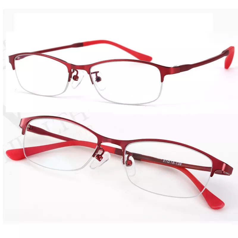 Red rimless eyeglass frames hotsell