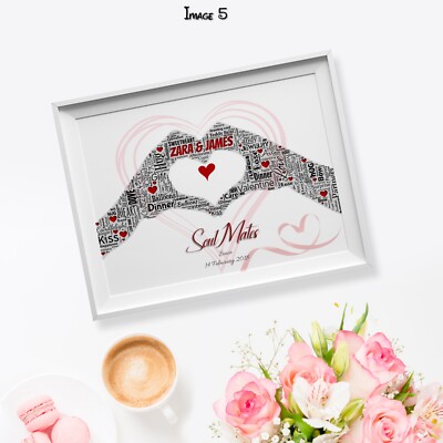 Personalized Valentine's Day Word Art Gift- Express Your Love Story with a Twist