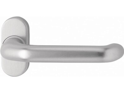 EDI 1300/2033/00 Profiltürdrückerlochteil 1300/2033 Edelstahl EST oval 8 mm gekr