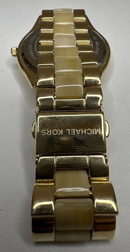 Michael Kors MK4285 Women's Watch Stainless Steel Acetate Bracelet Gold - Picture 3 of 6