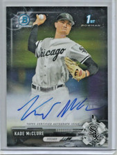 Kade McClure 2017 Bowman Chrome Autograph Rookie