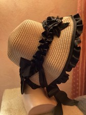 Schute z.Biedermeierkleid,Hut z.Western,Krinolinenkleid,Südstaaten,Strohbasis