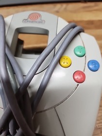 Sega Dreamcast Official OEM Controller HKT-7700 White/Gray Tested and Working