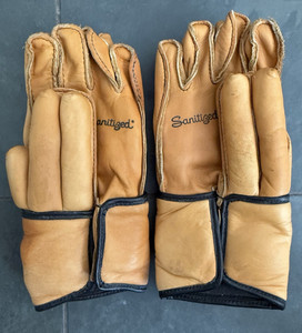 RARE ANTIQUE LEATHER BACHARACH RASIN LACROSSE GLOVES PECK AUER MODEL 40LG