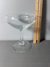 Stemmed Martini Liqueur Glass Drinkware Cup Simple Plain 4.5" Tall Single Fancy