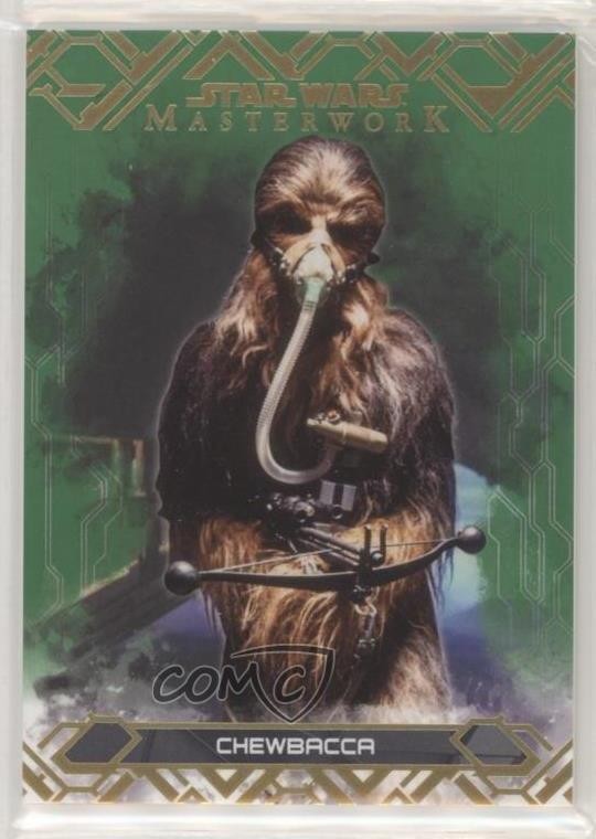 2017 Topps Star Wars Masterwork Green 51/99 Chewbacca #42 1j8