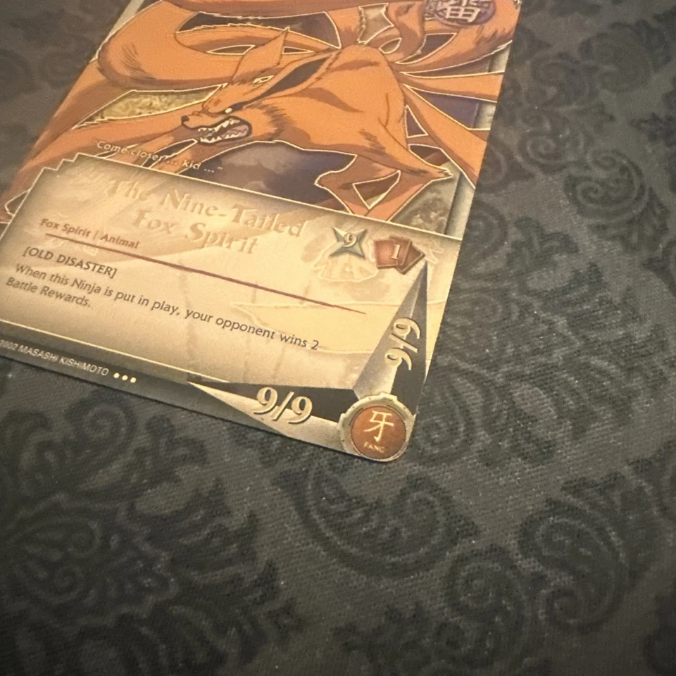 Naruto CCG The Nine-Tailed Fox Spirit Card Super Rare Foil English - Image 3 of 4