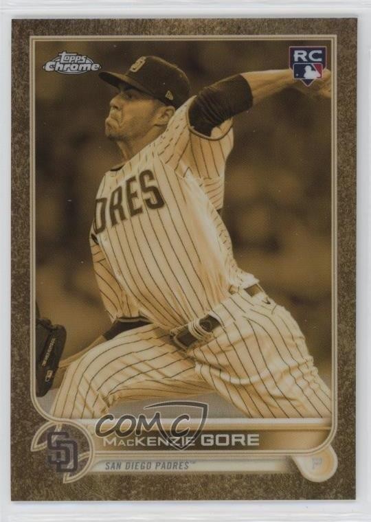 2022 Topps Gilded Collection Cast in Gold Extended /199 Mackenzie Gore #157 06sm